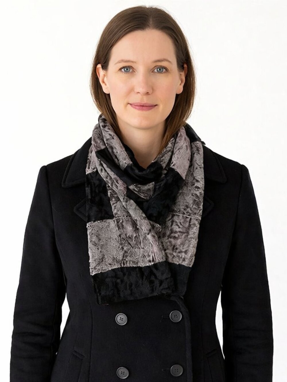 Velvet Checkered Scarf City Classic Cozy Gift Holiday Outdoor Retro Travel Y2K